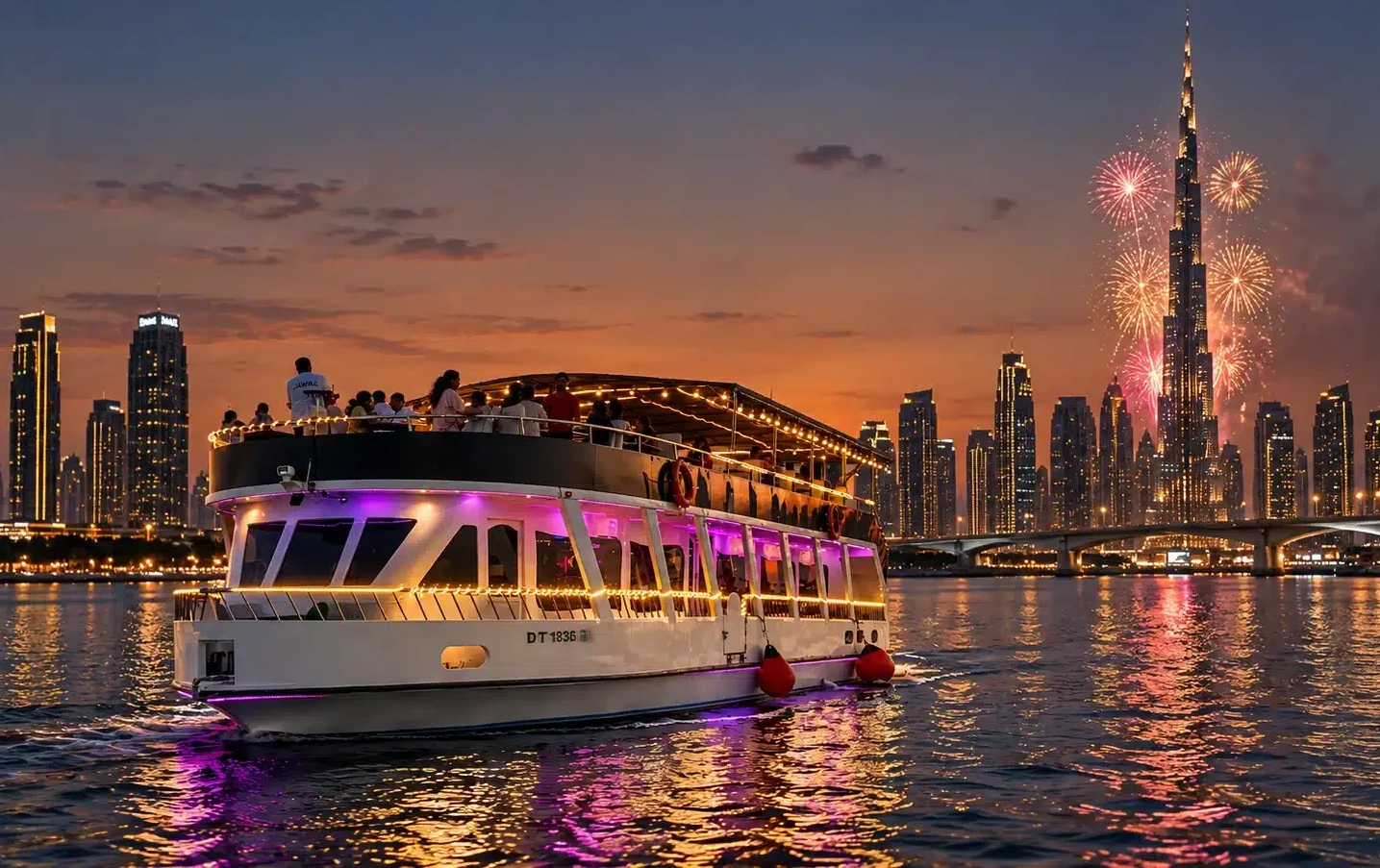 Luxury yacht cruise Dubai New Year's Eve